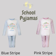 Load image into Gallery viewer, Children&#39;s Back To School Stripe Pyjamas
