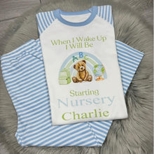 Load image into Gallery viewer, Children&#39;s Back To School Stripe Pyjamas
