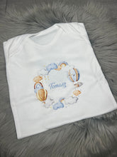 Load image into Gallery viewer, Personalised Children&#39;s/Baby Cloud Hotair Balloon Babygrow
