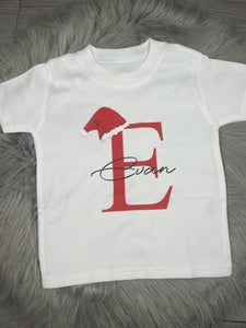 Children's Christmas Name T-Shirt.