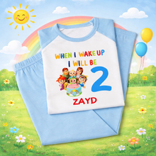 Load image into Gallery viewer, Personalised Children's CoComelon Birthday Pyjamas
