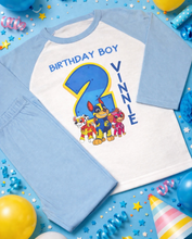 Load image into Gallery viewer, Personalised Children's Pup Birthday Pyjama's
