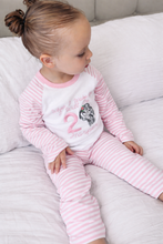 Load image into Gallery viewer, Personalised Children's Embroidered Elephant Birthday Pyjama's
