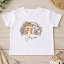 Load image into Gallery viewer, Personalised Safari Animal Tee

