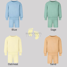 Load image into Gallery viewer, Personalised Children's Embroidered Jumpers &amp; Short Set.
