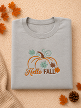 Load image into Gallery viewer, Adult Hello Fall Autumn Sweatshirt

