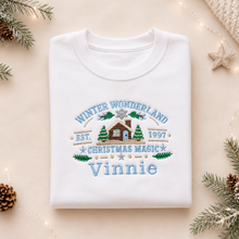 Load image into Gallery viewer, Children's Christmas Embroidered Winter Wonderland Sweatshirt
