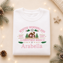 Load image into Gallery viewer, Children's Christmas Embroidered Winter Wonderland Sweatshirt

