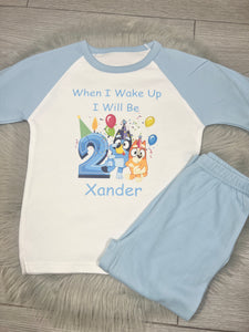 Personalised Children's Birthday Pyjama's