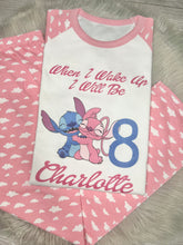 Load image into Gallery viewer, Personalised Children&#39;s Stitch Birthday Pyjama&#39;s
