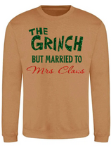 Load image into Gallery viewer, Adults The Grinch Marries Mrs Claus Christmas Jumper.
