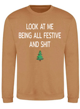 Load image into Gallery viewer, Adults Festive &amp; Sh*t Christmas Jumper.
