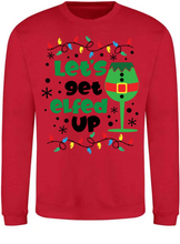 Load image into Gallery viewer, Adults Lets Get Elfed Up Christmas Jumper
