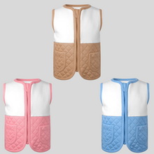 Load image into Gallery viewer, Personalised Children&#39;s Embroidered Quilted Gilet. (Check Size Guide)
