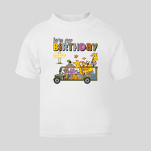 Load image into Gallery viewer, Safari Animals Birthday Boy T-Shirt. (Various Colours Available)
