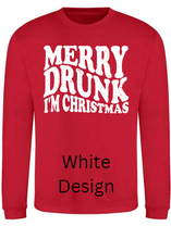 Load image into Gallery viewer, Adult Merry Drunk Christmas Jumper (Various Designs)
