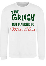 Load image into Gallery viewer, Adults The Grinch Marries Mrs Claus Christmas Jumper.
