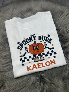 Personalised Children's Spooky/Cozy Dude T-shirt