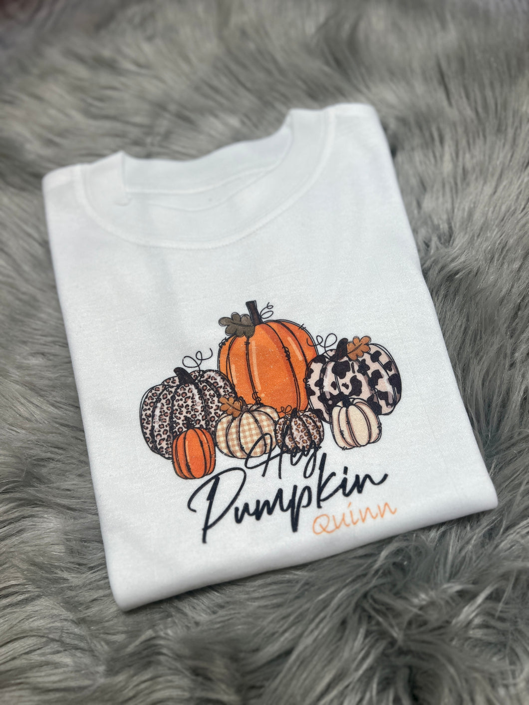 Personalised Children's Hey Pumpkin T-Shirt