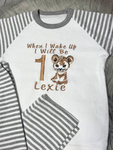 Load image into Gallery viewer, Personalised Children&#39;s Embroidered Cub Birthday Pyjama&#39;s
