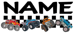 Personalised Monster Truck T-shirt