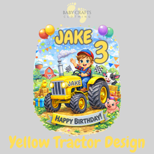Load image into Gallery viewer, Personalised Children's Tractor Birthday Pyjamas
