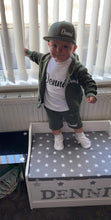Load image into Gallery viewer, Personalised Children&#39;s Khaki Short Tracksuit
