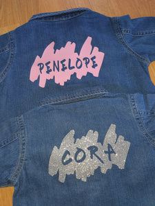 Personalised Children's Denim Jacket - BabyCraftsUK