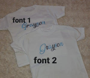 Personalised Children's Embroidered T-Shirt. - Long Sleeved