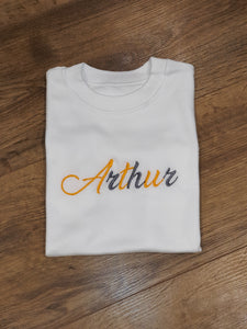 Personalised Children's Embroidered T-Shirt. - Long Sleeved