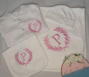 Personalised Embroidered Baby Bundle - Initial