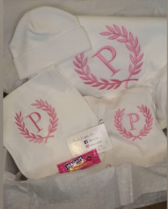 Personalised Embroidered Baby Bundle - Initial