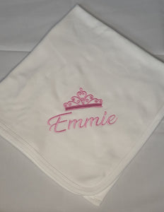 Personalised Embroidered Crown Baby Bundle