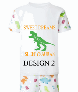 Personalised Children's Dinosaur Pyjama's - BabyCraftsUK