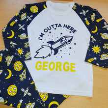 Load image into Gallery viewer, Personalised Children&#39;s Space Pyjama&#39;s
