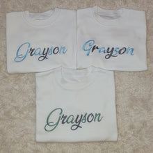 Load image into Gallery viewer, Personalised Children&#39;s Embroidered T-Shirt. - Long Sleeved
