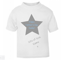 Load image into Gallery viewer, Children&#39;s Happy Fathers Day T-shirt - BabyCraftsUK
