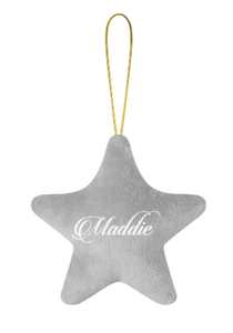 Personalised Star Decoration.