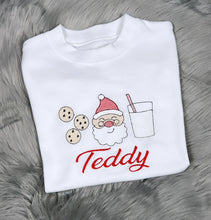 Load image into Gallery viewer, Personalised Embroidered Christmas Santa Trio Jumper
