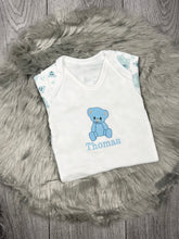 Load image into Gallery viewer, Personalised Embroidered Teddy Babygrow
