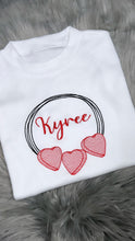 Load image into Gallery viewer, Personalised Children&#39;s Valentine&#39;s Heart Ring T-Shirt
