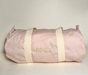 Personalised Embroidered Holdall Barrel Bag