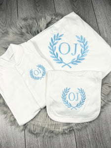 Personalised Embroidered Baby Bundle - Initial