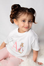 Load image into Gallery viewer, Personalised Children&#39;s Embroidered Rabbit T-shirt
