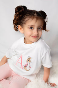 Personalised Children's Embroidered Rabbit T-shirt