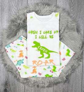 Personalised Children's Dinosaur Birthday Pyjama's - BabyCraftsUK