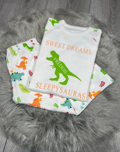 Personalised Children's Dinosaur Pyjama's - BabyCraftsUK