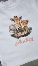 Load image into Gallery viewer, Personalised Safari Animal Tee
