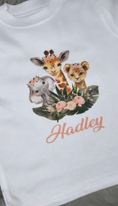 Personalised Safari Animal Tee