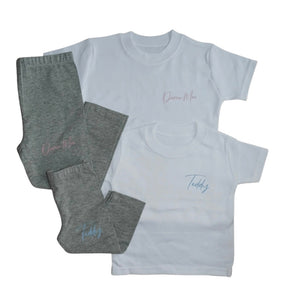 Personalised Children's T-Shirt and Legging Set. (Unisex) - BabyCraftsUK